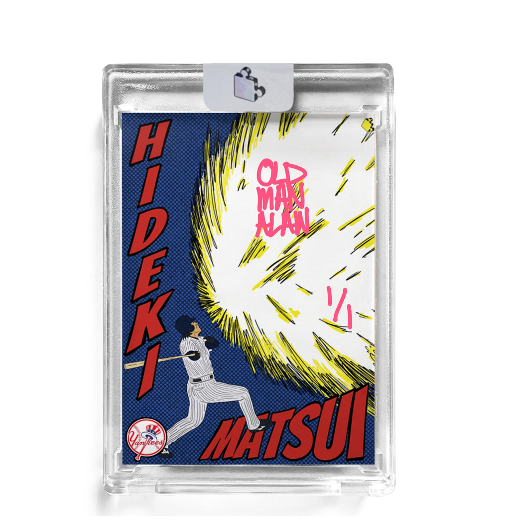 Hideki Matsui x Topps Project 70 x oldmanalan Pink Signature Card (1 of 1)
